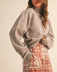 Coffee Turtle Neck Sweater